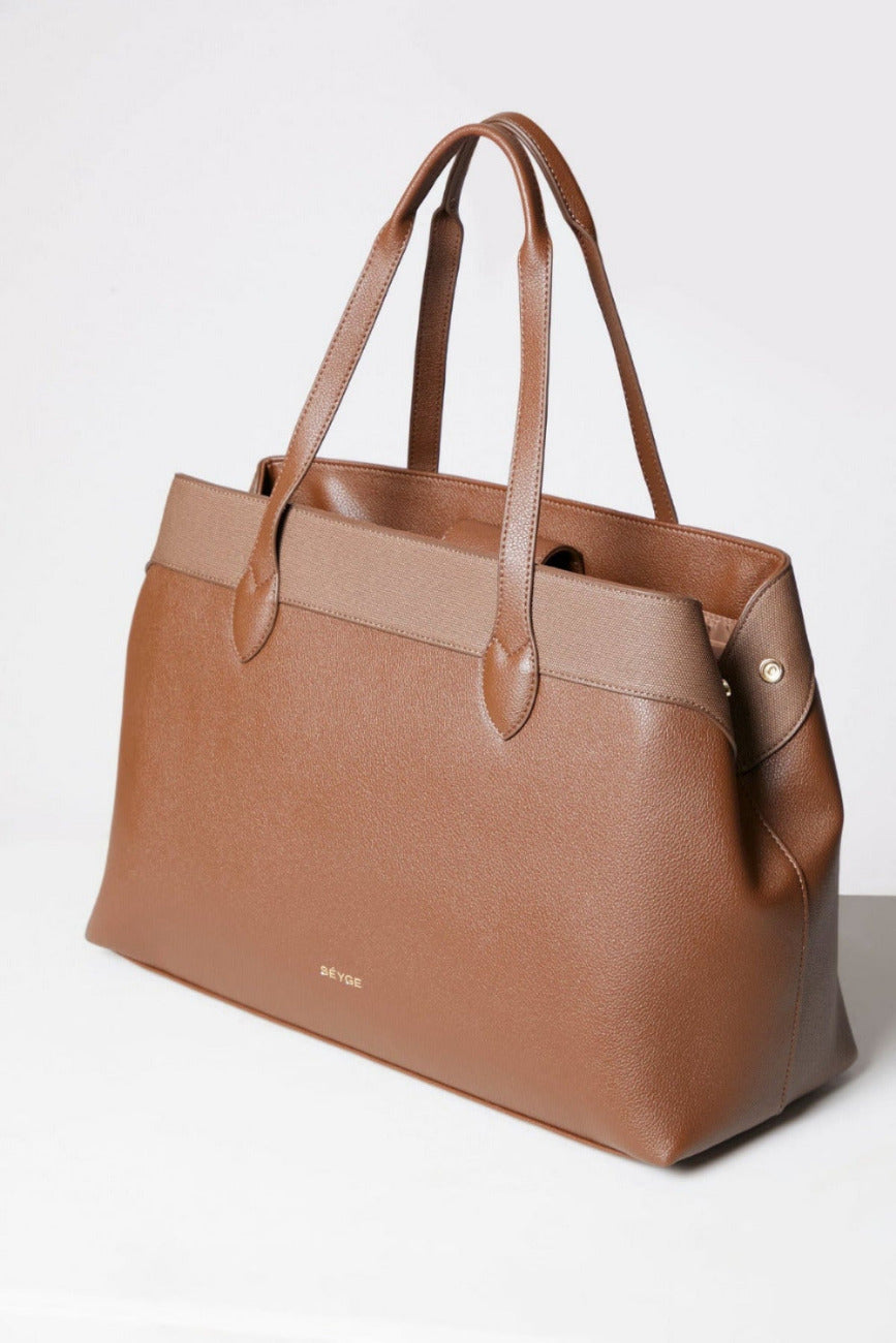 THE ALIGN TOTE IN MOCHA BROWN